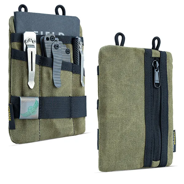 VE1-OW EDC Pouch, Waxed Canvas Pocket Organizer