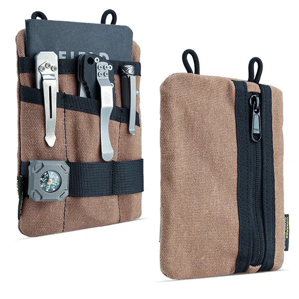 VE1-OW EDC Pouch, Waxed Canvas Pocket Organizer