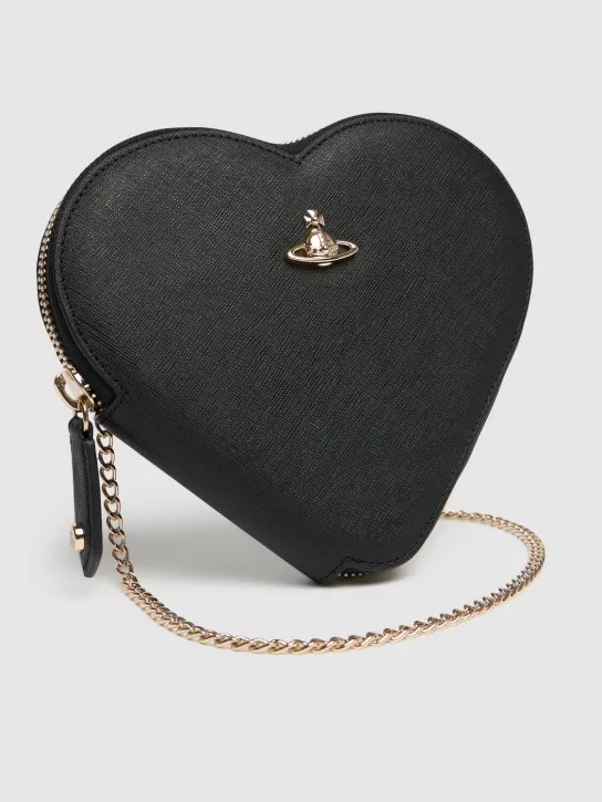 Vivienne Westwood   New Heart saffiano leather shoulder bag 