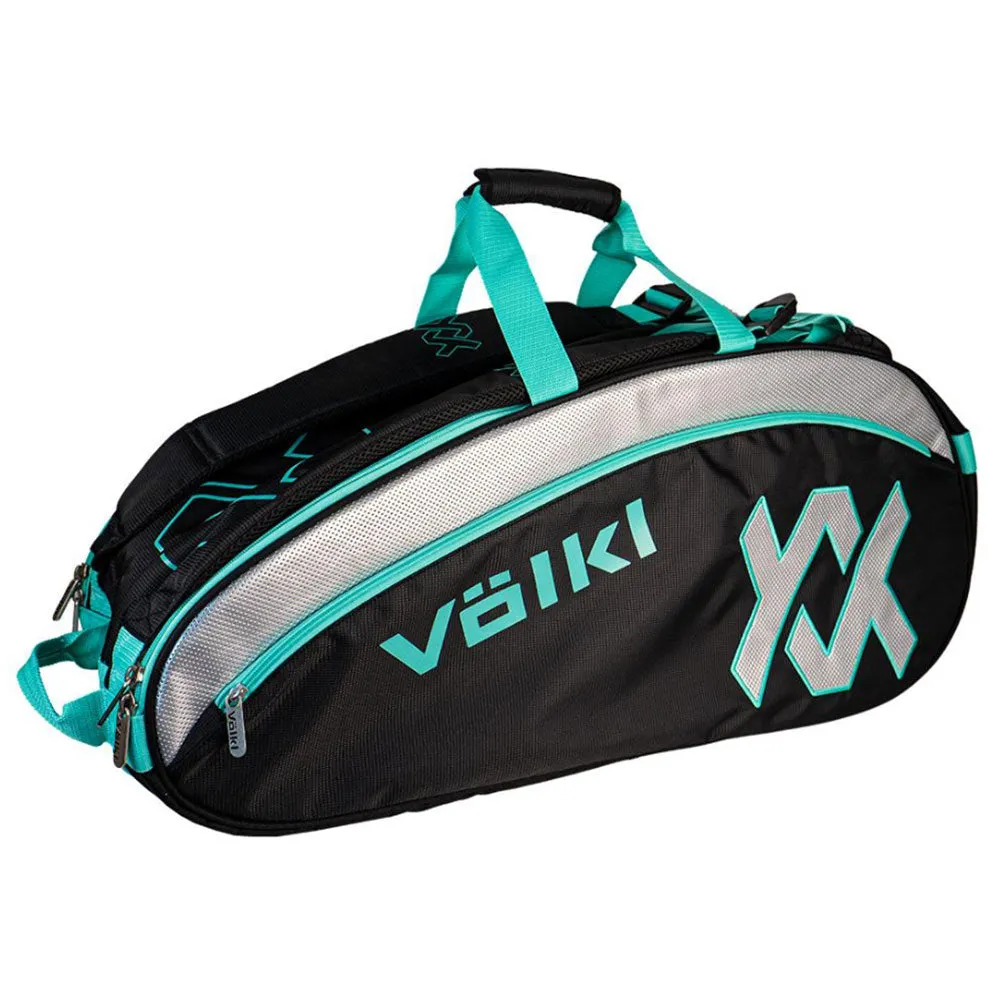 Volkl Tour Combi Black/Turquoise/Sliver Tennis Bag