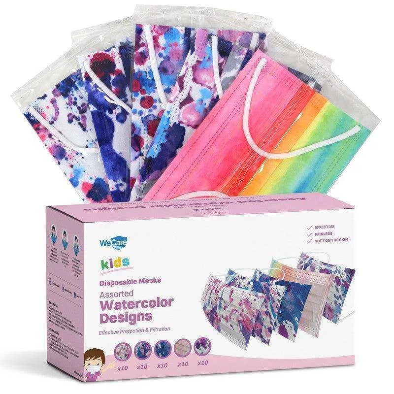 WeCare Kids Adorable Watercolor Masks