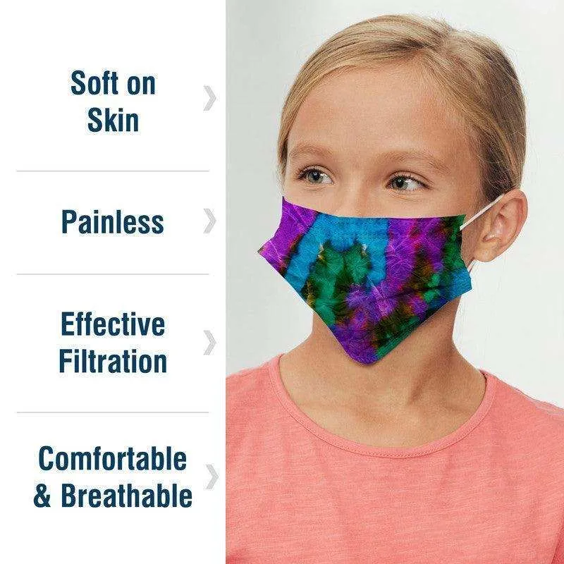 WeCare Kids Wacky Tie Dye Pack Masks