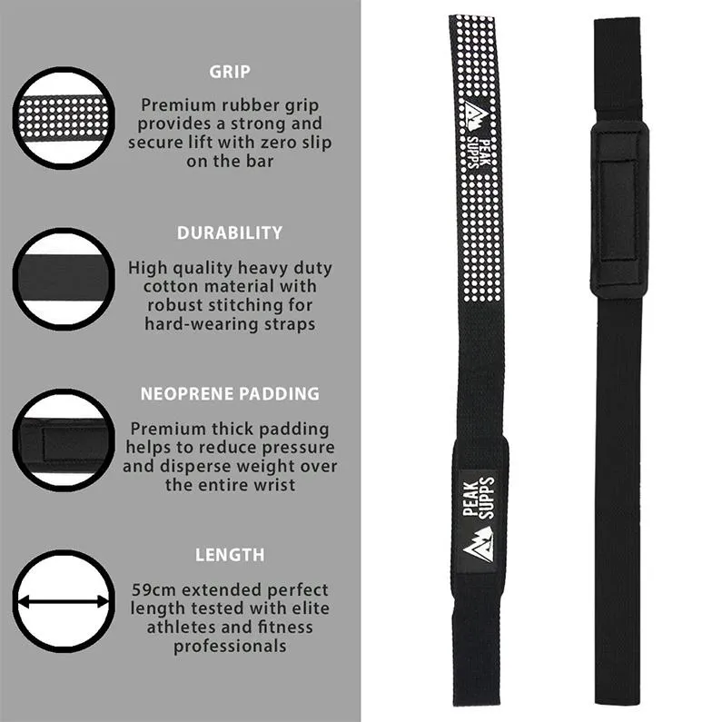 Weight Lifting Wrist Straps (Pair)