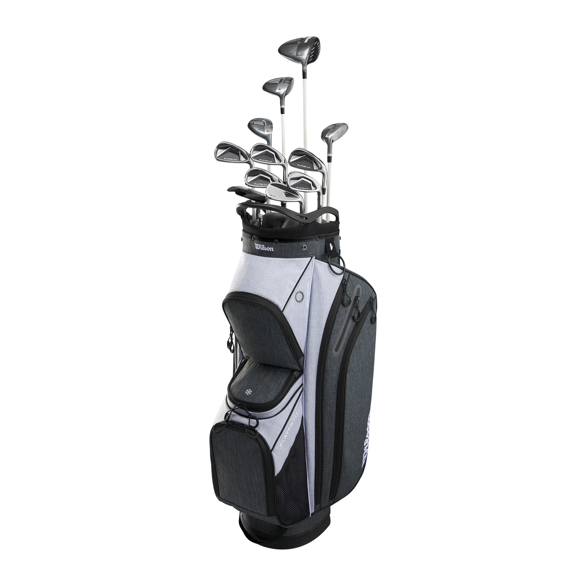 Wilson Player Fit Womens Right Hand Graphite Complete Cart Golf Set