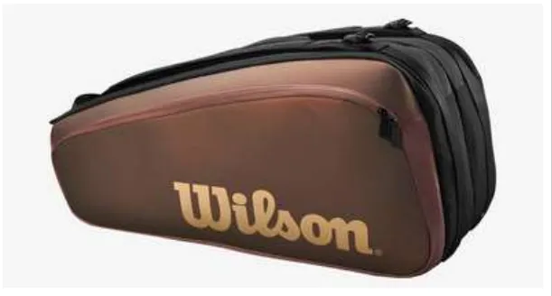 WILSON SUPER TOUR PRO STAFF V14 9PK BAG BLACK & GOLD