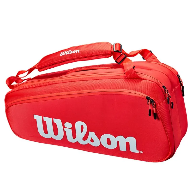 Wilson Super Tour Red 6 Pack Tennis Bag