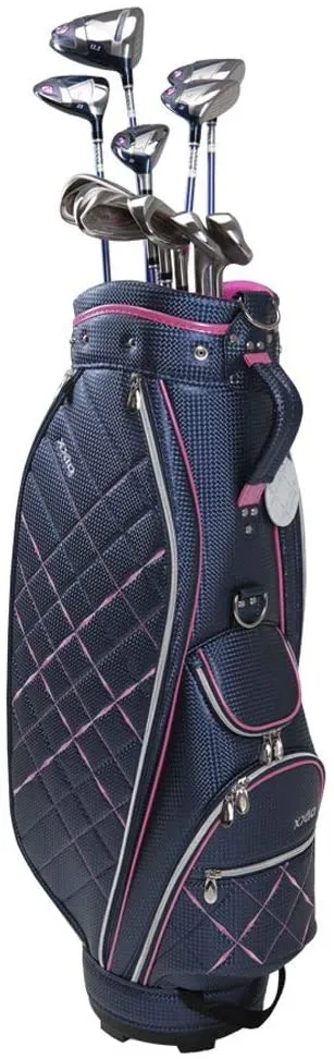 XXIO 2020 Women Eleven Premium Full Set RH 10 Clubs   1 Cart Bag Navy