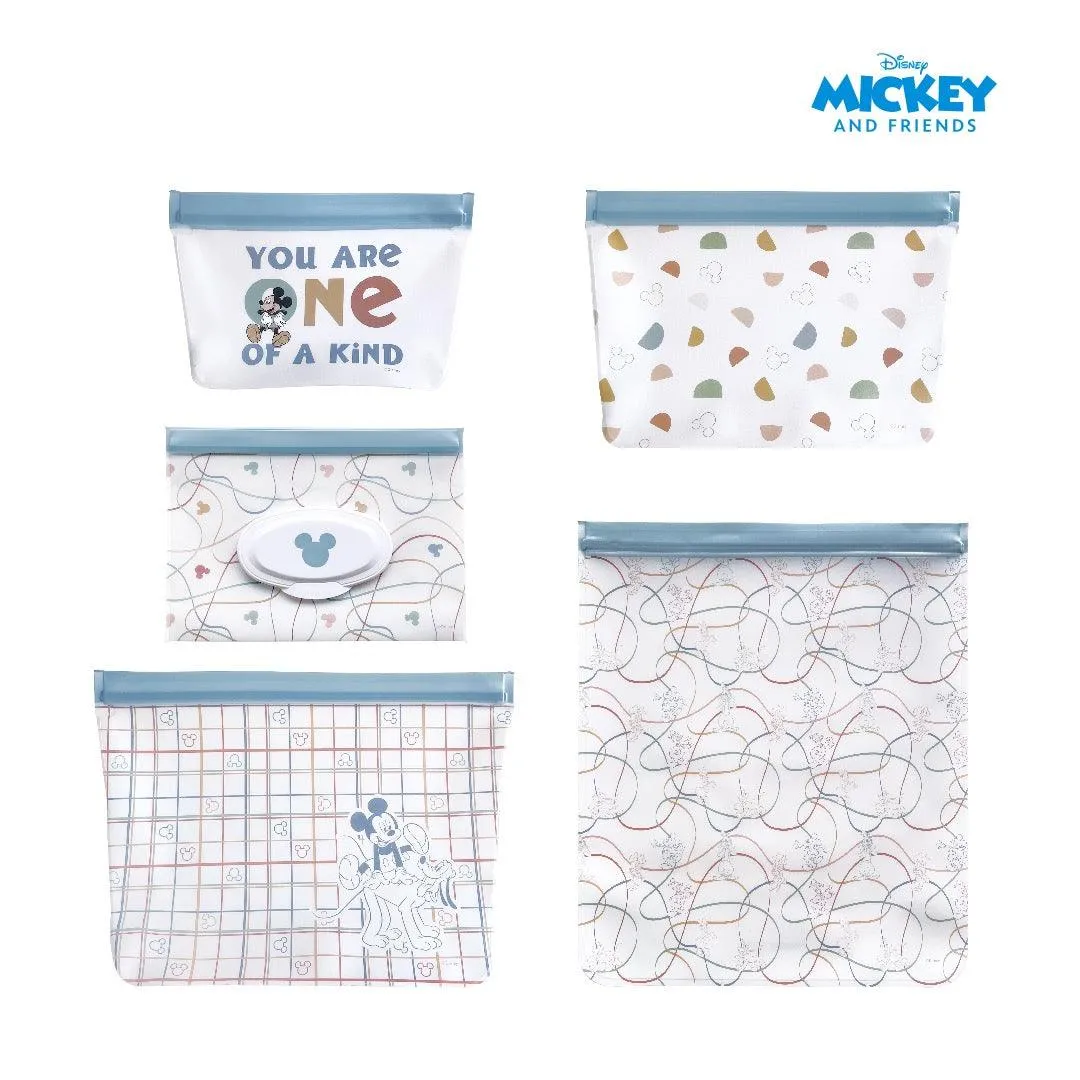 Zippies Lab Disney 5pc Bag Organizer Set w/ Wipes Pouch